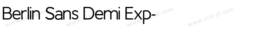 Berlin Sans Demi Exp字体转换